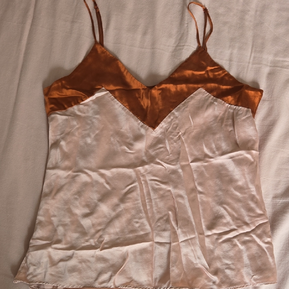 Ginia Orange and Light Pink Tank